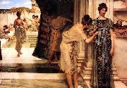 Sir Lawrence Alma-Tadema,OM.RA,RWS Frigidarium painting